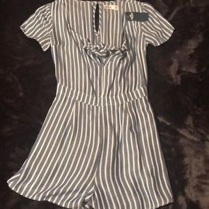 Hollister Striped Romper